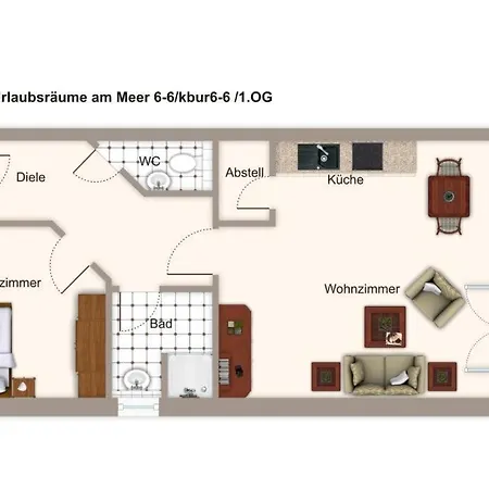 Apartmán Urlaubsraeume Am Urlaubsraeume Am 6-6 Ostseebad Kühlungsborn